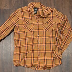 5.11 Tactical Gunner Rust and Black Plaid Shirt